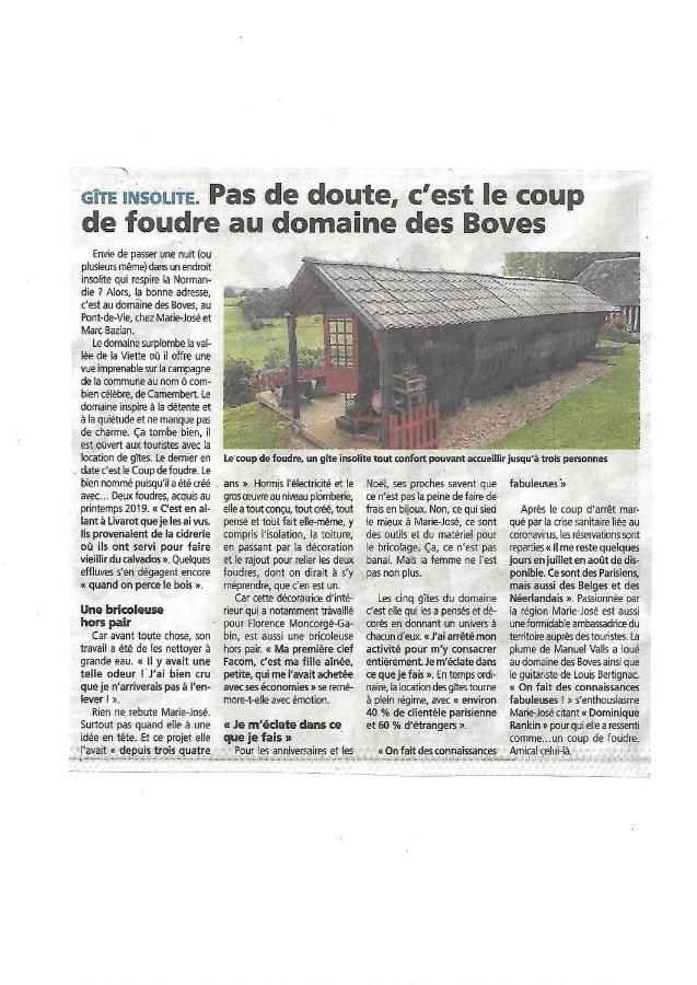 Gite Insolite "Le Coup De Foudre" Sa Vue Panoramique Vimoutiers Exterior photo